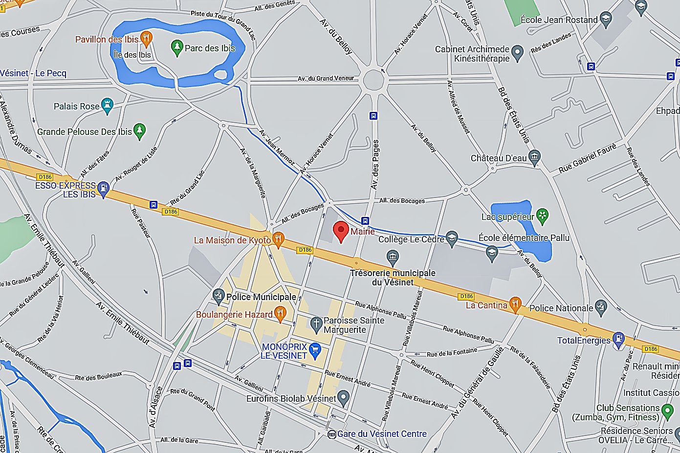 00c Map of Vesinet