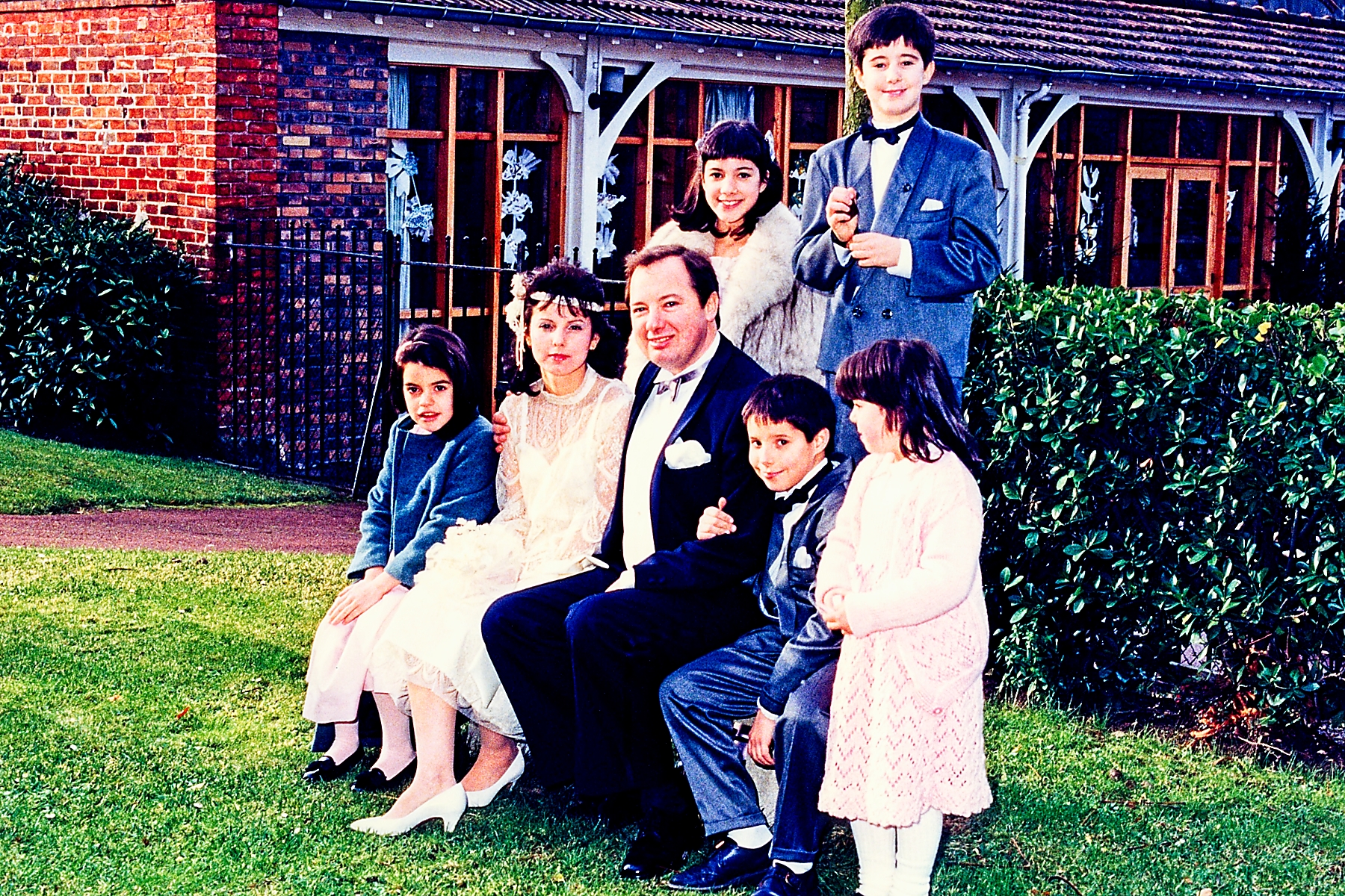 22 With the children in the garden