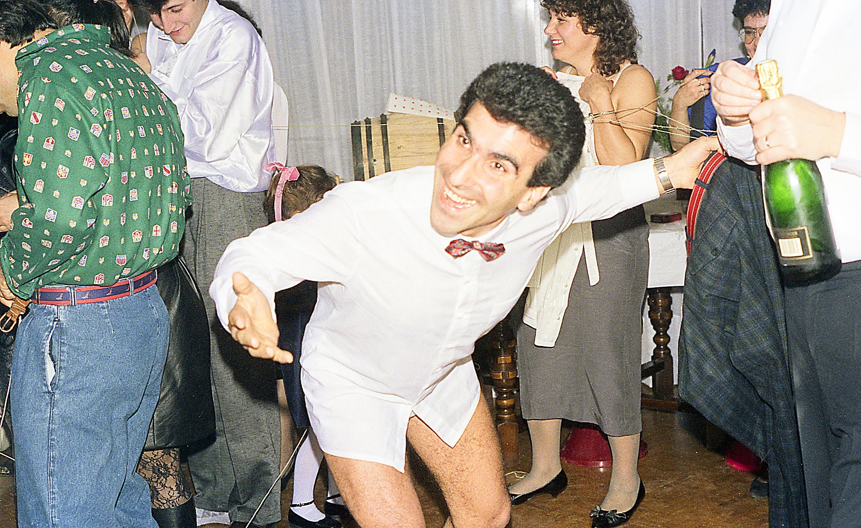 54 George takes his trousers off